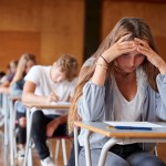 Student experiencing test anxiety