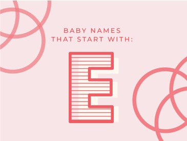 Baby names beginning with E