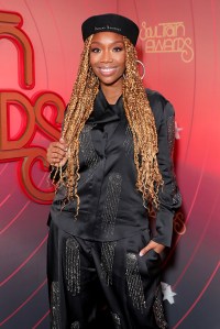LOS ANGELES, CALIFORNIA - NOVEMBER 29: LOS ANGELES, CA - NOVEMBER 29: In this image released on November 29th, Brandy attends the 2020 Soul Train Awards presented by BET. (Photo by Leon Bennett/STA 2020/Getty Images for BET)