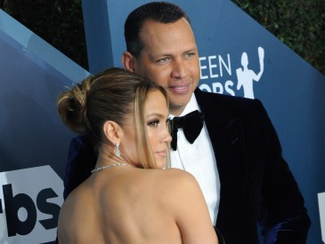 Jennifer Lopez, Alex Rodriguez at arrivals for 26th Annual Screen Actors Guild Awards - Part 3, Shrine Auditorium, Los Angeles, CA January 19, 2020.