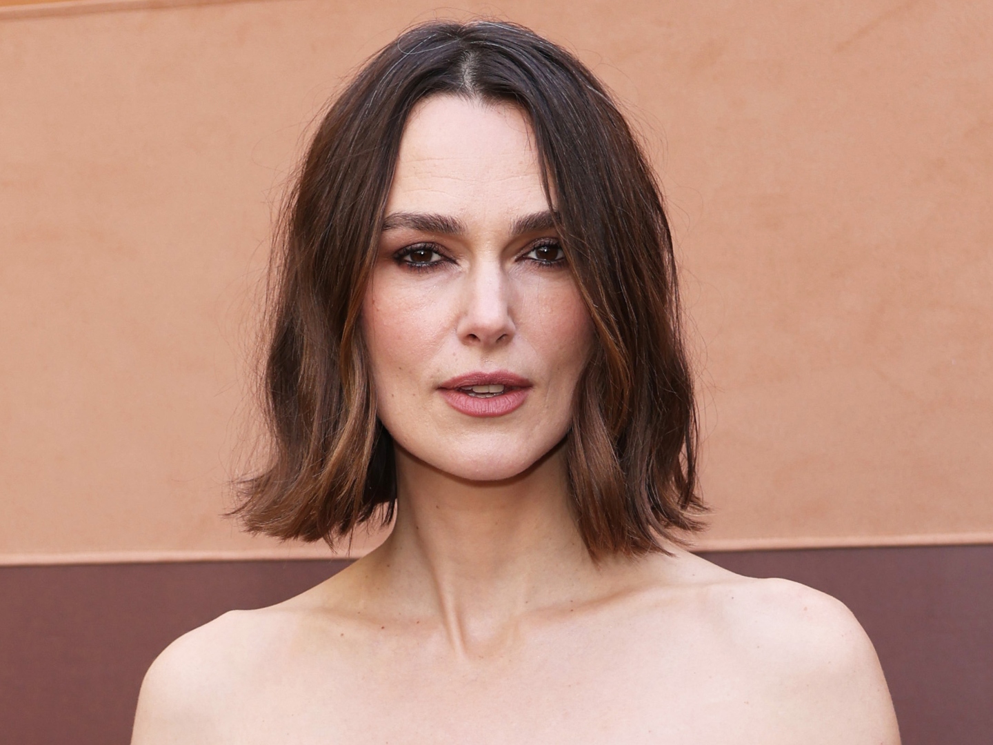 MILAN, ITALY - FEBRUARY 28: Keira Knightley attends the Tod's show during Milan Fashion Week Womenswear Fall/Winter 2025/2026 on February 28, 2025 in Milan, Italy.