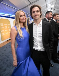 Justine Lupe, Tyson Mason at the 31st Screen Actors Guild Awards held at Shrine Auditorium and Expo Hall on February 23, 2025 in Los Angeles, California.