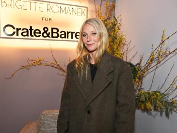 Gwyneth Paltrow at the Brigette Romanek for Crate & Barrel Launch Dinner at Romanek Design Studio on Feb. 20, 2025 in Hollywood, Calif.