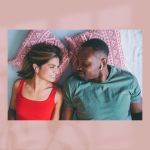Couple listening to relationship podcast