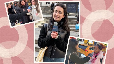 Gen Z woman interviewing teens