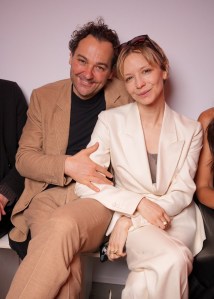 Daniel Humm, Annabelle Dexter-Jones at the Gabriela Hearst Fall RTW 2025 fashion show as part of Paris Fashion Week held at Palais de Tokyo on March 10, 2025 in Paris, France.