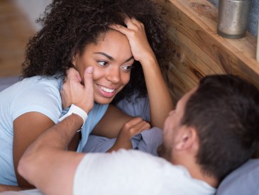 Couple in bed together
