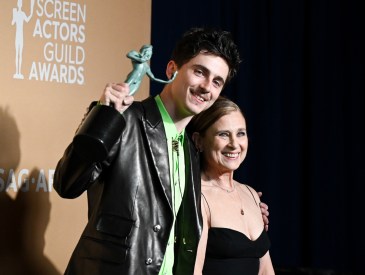 Timothée Chalamet & his mom
