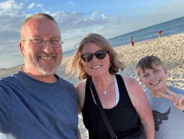 John, Allison and Griffin Sweatman (left to right)